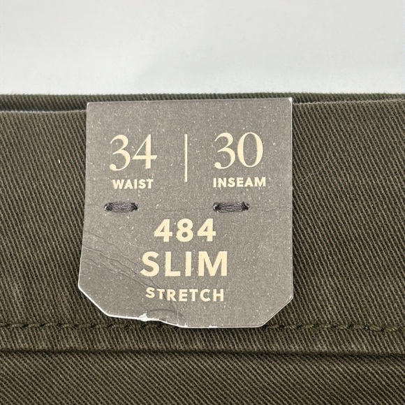 J. Crew 484 Slim-fit stretch chino pant in Catskill Green size 34/30 NWT AR885 - Picture 7 of 13